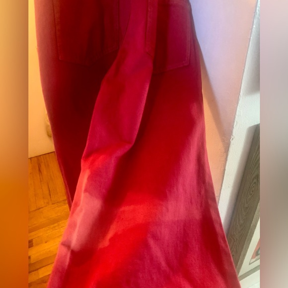 Rachel Antonoff Mike Pant in Deep Burgundy Red - Picture 8 of 9